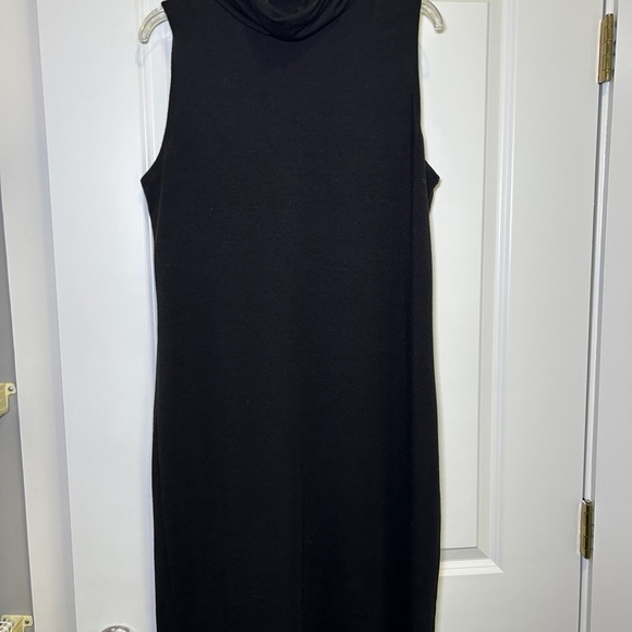 Old Navy Black Sheath Midi Dress with Mock Neck for Cocktail - Picture 1 of 2